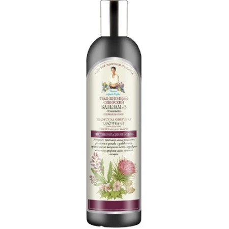 Balsam siberian impotriva caderii parului cu propolis de brusture, 550ml, Bunica Agafia