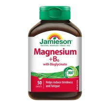 Magneziu bisglicinat cu Vitamina B6, 50 capsule, Jamieson