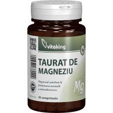 Taurat de magneziu, 30 comprimate, Vitaking
