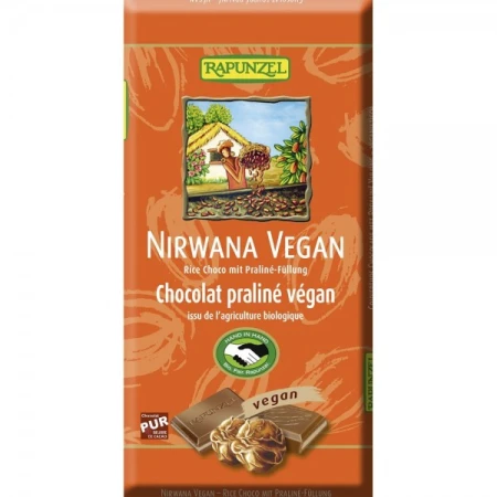 Ciocolata bio Nirwana, 100g, Rapunzel