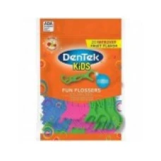 Set Ata Dentara pentru Copii, Dentek, Tip Scobitoare, Curatare Delicata, Foarte Rezistenta, Aroma Fructe, 75 buc