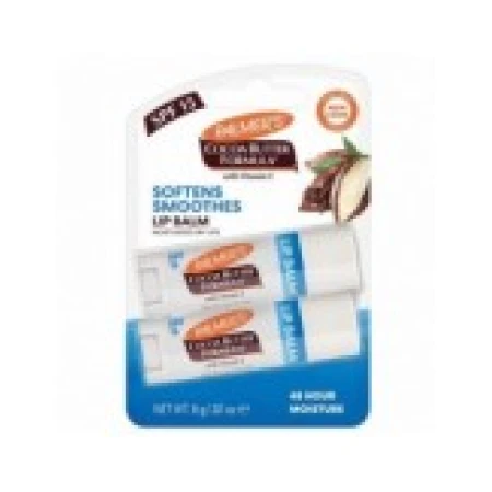 Set 2x Balsam de Buze, Palmer's, Ingrijire si Catifelare Buze, cu Unt de Cacao, SPF 15, 2x 0.4gr