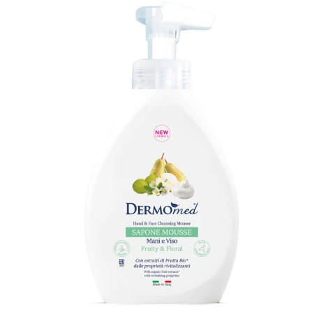 Sapun spuma pentru maini si fata Fructat si Floral, 500ml, Dermomed