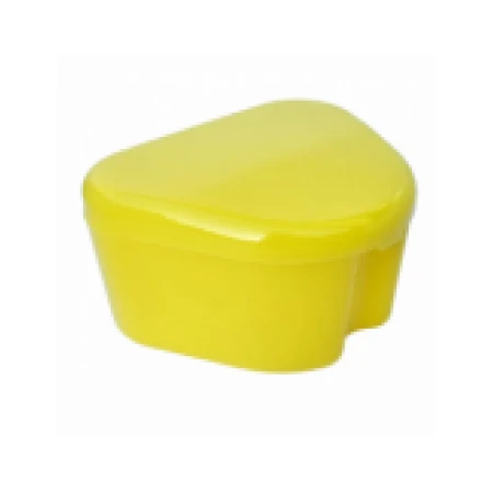 Cutie Depozitare, ZAMO®, pentru Proteza, Aparat Dentar, Lucrari Dentare, Culoare Galbena