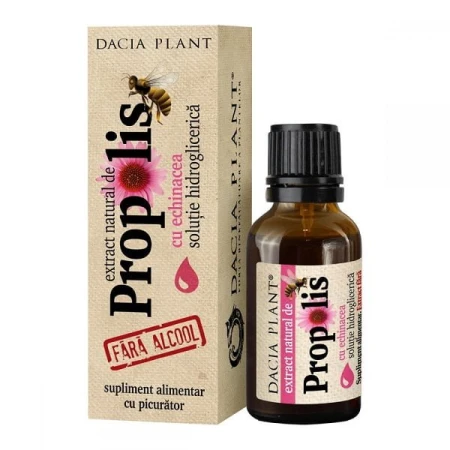 Propolis cu Echinacea Fara Alcool Picurator, 20mililitri, Dacia Plant