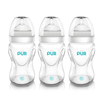 Set Biberoane cu gura larga Advanced Plus, 3x250ml, PUR