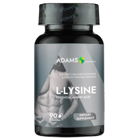 L-Lysine 500mg, 90 capsule, Adams Vision