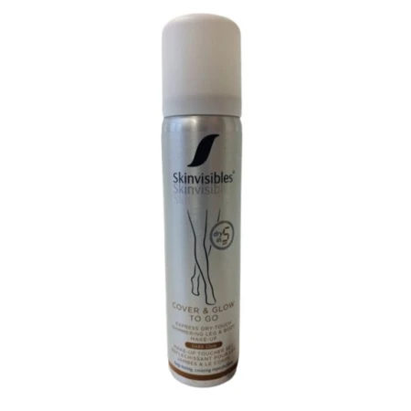 Fond de ten spray pentru brate si picioare Cover & Glow To Go Dark, 75ml, Skinvisibles