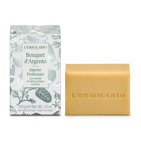 L'Erbolario Sapun parfumat Silver Bouquet, 100g