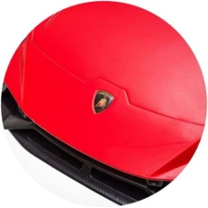 Masinuta electrica Chipolino Lamborghini Huracan red cu scaun din piele si roti EVA