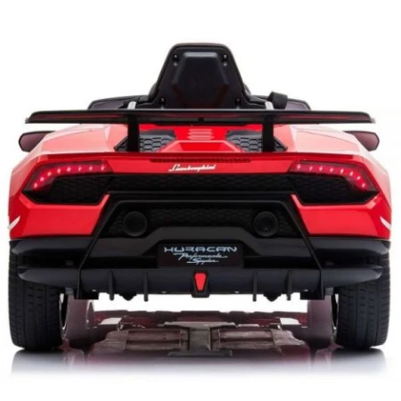 Masinuta electrica Chipolino Lamborghini Huracan red cu scaun din piele si roti EVA