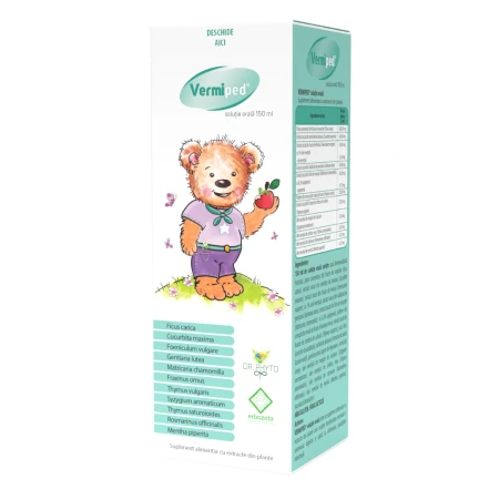Vermiped solutie orala, 150ml, Dr. Phyto