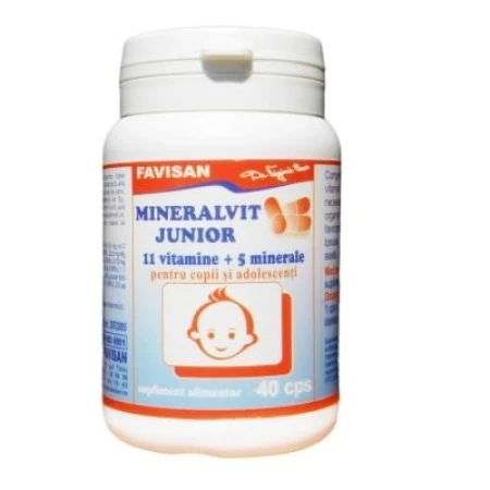 Mineralvit- junior, 40 cps, Favisan