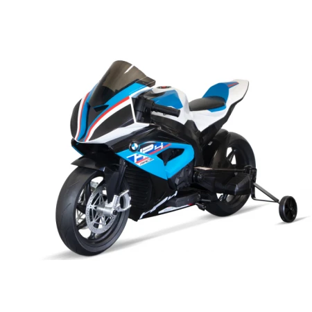 Motocicleta electrica cu licenta BMW HP4 Premium, pentru copil 3-9 ani, culoare Albastra