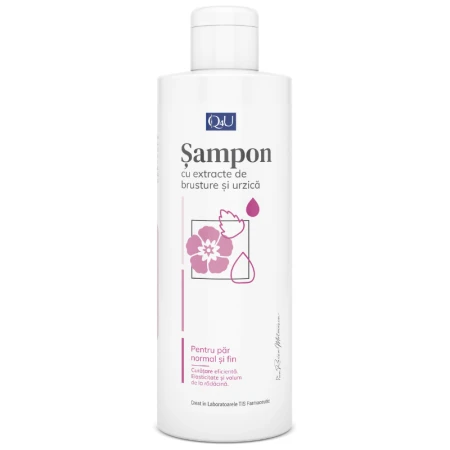Sampon cu brusture si urzica Q4U, 250ml, Tis Farmaceutic