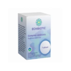 Supliment 2 in 1, Echibiotic, Probiotice cu Prebiotice, 6.000 Miliarde Organisme Vii, 6 Tulpini, 7 plicuri x 5gr