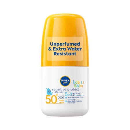 Protectie solara pentru copii Roll-on Sensitive Protect&Care SPF 50+, 50ml, Nivea