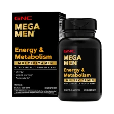 Multivitamine pentru barbati Mega Men® Energie si Metabolism, 90 tablete, GNC