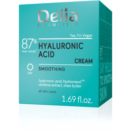 Crema de fata cu Acid Hyaluronic, 50ml, Delia Cosmetics