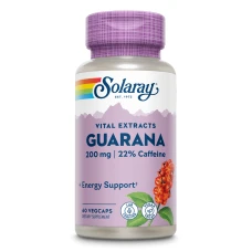 Guarana Solaray, 60 capsule vegetale, Secom