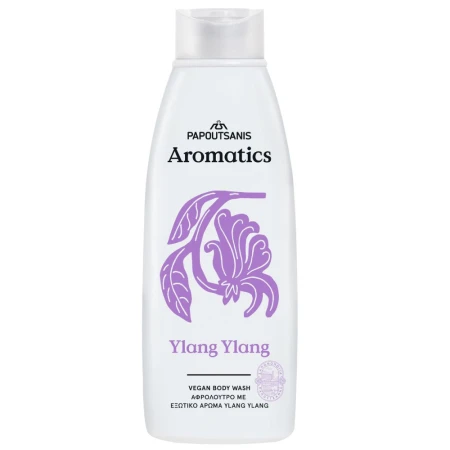 Gel de dus 100% vegan cu prebiotice si vitamina E Ylang Ylang, 650ml, Aromatics