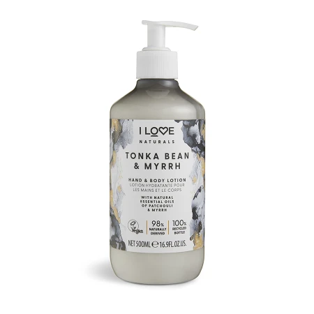 Lotiune de maini si corp Tonka Bean Myrrh, 500ml, I Love Cosmetics