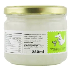 Ulei de cocos Republica BIO 280 ml, extravirgin, presat la rece, bio