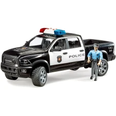 BRUDER Masina de politie RAM 2500 Pickup cu figurina politist, Bruder 02505