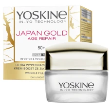 Crema pentru umplerea ridurilor de zi si noapte pentru ten 50+ Japan Gold Age Repair, 50ml, Yoskine