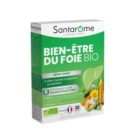 Hepatonic Bio, 20 fiole, Santarome