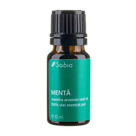Ulei esential pur de menta (mentha arvensis leaf oil), 10ml Sabio