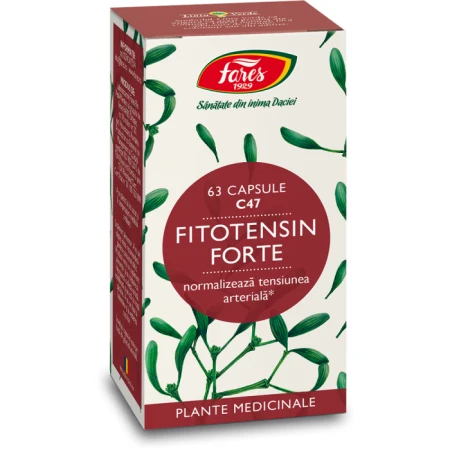 Fitotensin forte, 63 capsule, Fares