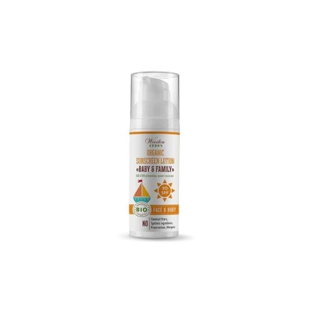 Lotiune protectie solara spf 30 ecologica 50ml Wooden Spoon
