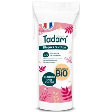 Dischete din bumbac BIO demachiante rotunde, 70 bucati, Tadam