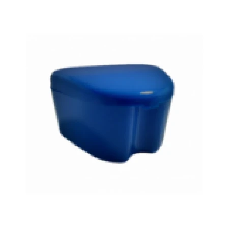 Cutie Depozitare, ZAMO®, pentru Proteza, Aparat Dentar, Lucrari Dentare, Culoare Albastra