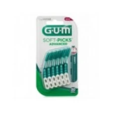 Set Periute Interdentare, GUM, Soft Picks, Texturate, pentru Curatare in Profunzime, Aroma de Menta, Large, 30 buc