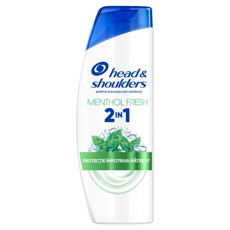 Sampon pentru par normal Menthol 2 in 1, 400ml, Head&Shoulders