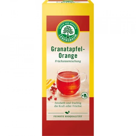 Ceai de rodie cu portocala bio, 40g, Lebensbaum