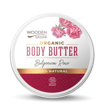 Unt de corp bulgarian rose ecologic 100ml Wooden Spoon