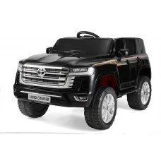 Masinuta electrica pentru 2 copii, Toyota Land Cruiser 140W 12V PREMIUM, neagra