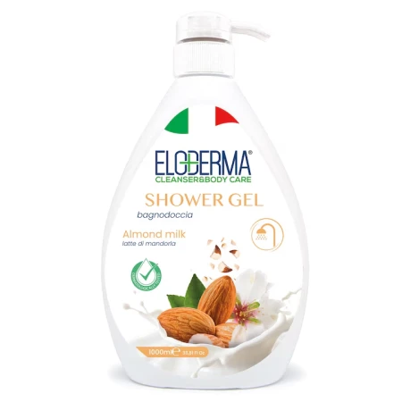 Gel de dus Lapte de migdale, 1000ml, Eloderma