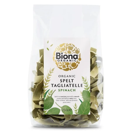 Tagliatelle din spelta cu spanac bio 250g Biona
