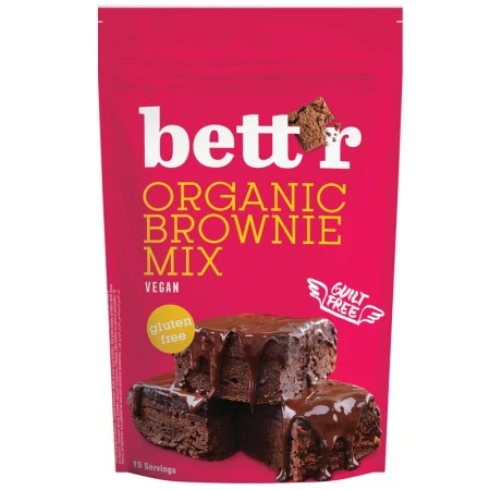 Mix pentru prajitura brownie fara gluten bio 400g Bettr