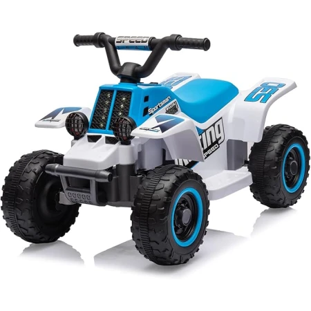 ATV electric pentru copii, Kinderauto CUBA 35W 6V cu telecomanda inclusa, albastru