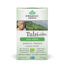 Tulsi Ceai Verde, 18 plicuri, Organic India
