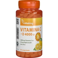 Vitamina C + D cu bioflavonoide, 90 comprimate, Vitaking