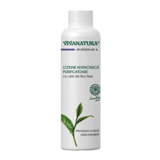 Lotiune antiacneica purificatoare cu ulei de tea tree, 150ml, VivaNatura