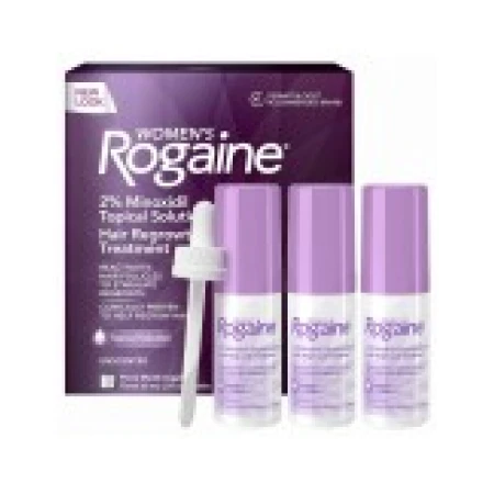 Solutie 3 Luni, Rogaine, Minoxidil 2%, Tratament Impotriva Caderii Parului, pentru Femei, 3x 60ml