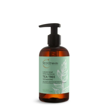 Sapun lichid Tea Tree, 250ml, Sirra Organics