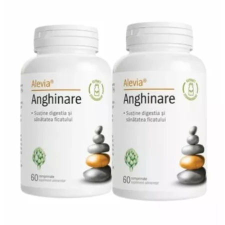 Pachet Anghinare 250 mg 2 la pret de 1, 60 + 60 comprimate, Alevia
